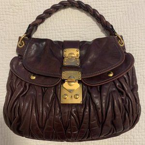 Mui Mui Brown leather bag